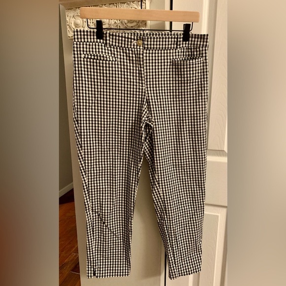 Ann Taylor Factory Gingham Signature Crop Pants - Size 8 - Picture 7 of 7